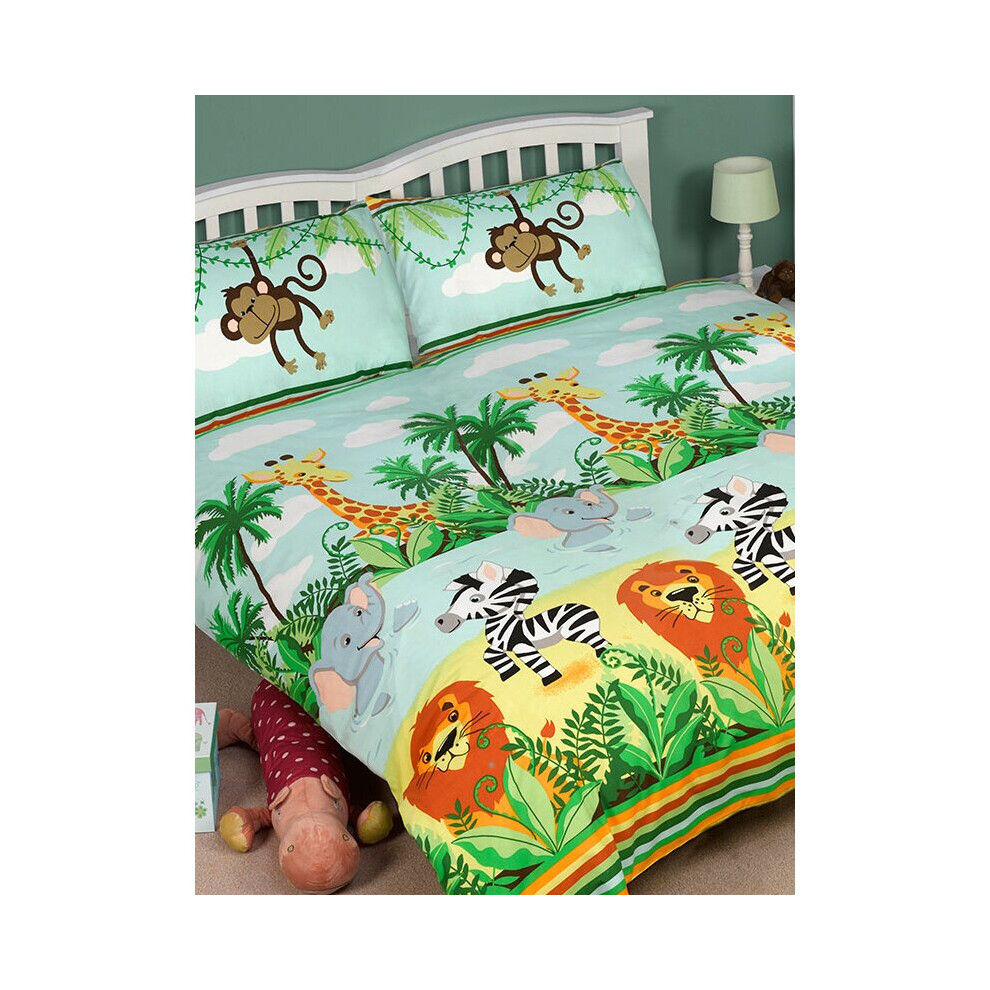 (Double) Jungle-Tastic Duvet Cover and Pillowcase Set