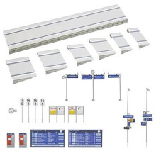 FALLER Modern Station Platform & Accessories Model Kit V HO Gauge 120100