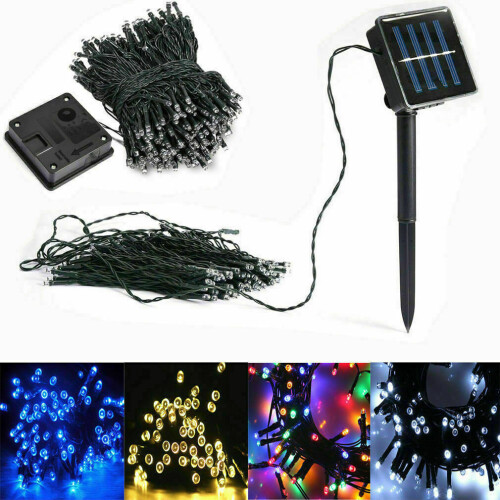 Ranpo (Green) 12M Solar Power Fairy Light String Christmas Lights 1