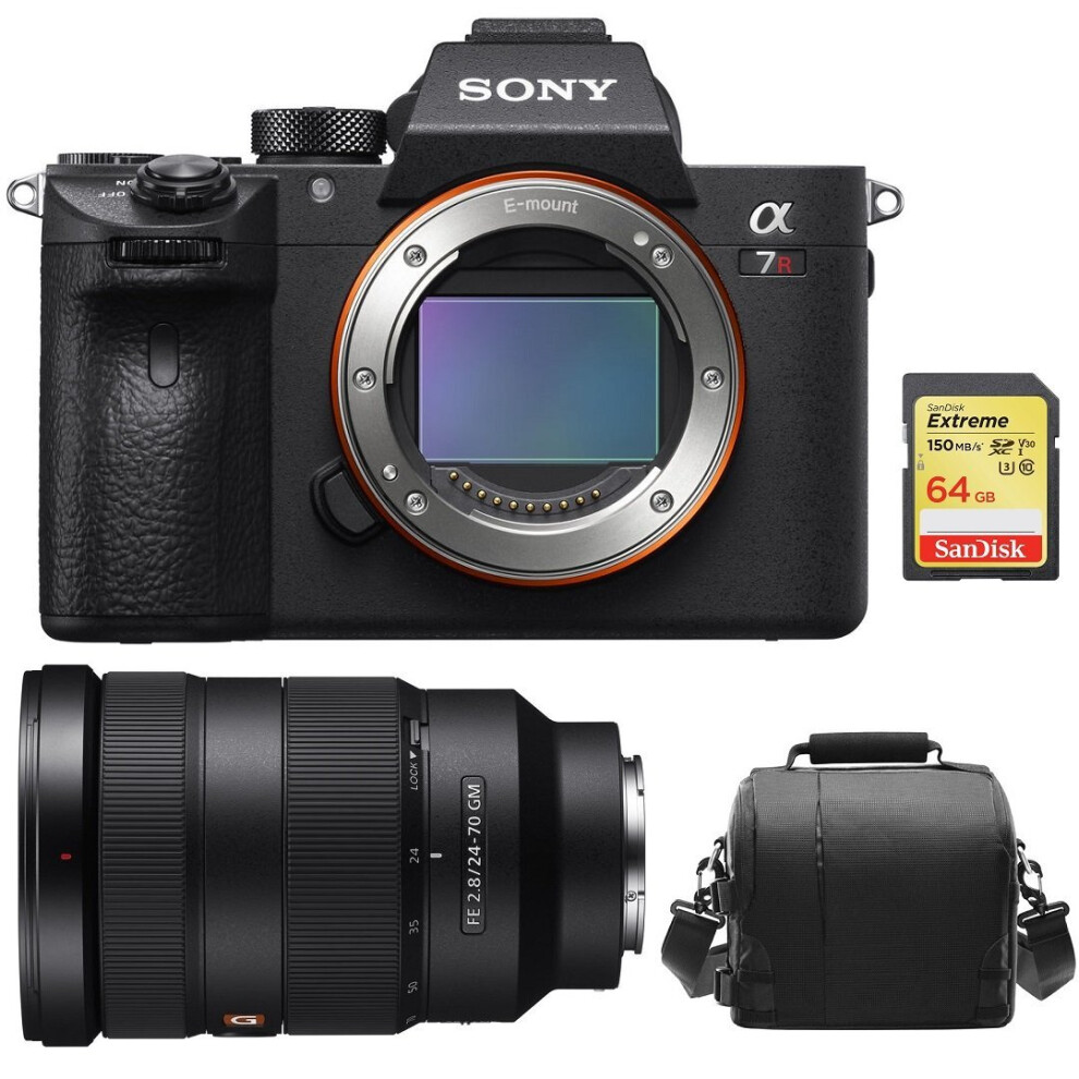 SONY A7R III + SEL 24-70MM F2.8 GM + 64GB SD card + camera Bag