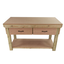 (6ft, Standard Legs) Wooden MDF Top Workbench With Drawers