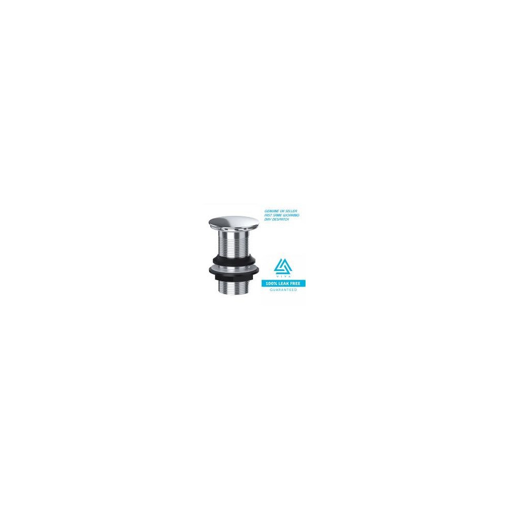 Basin/Sink Unslotted Clicker Waste Full Cover Leak Free 5060651454343