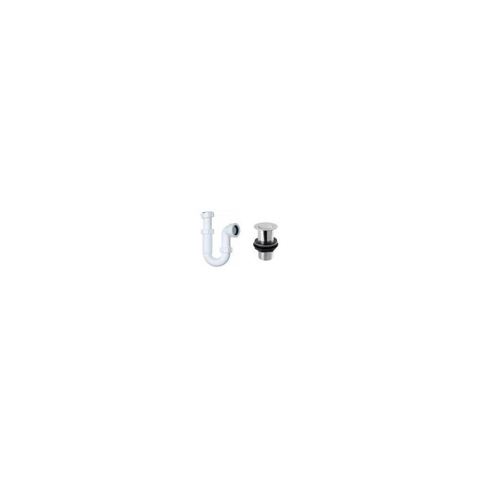 Viva Telescopic Basin P Trap & Un Slotted Basin Waste Bathroom Waste 5060651454435