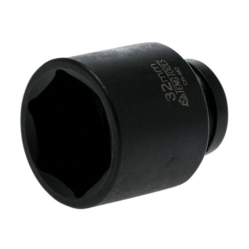 Teng Impact Socket Hexagon 6 Point 1/2in Drive 32mm