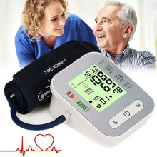 Monitor digital de presión arterial de muñeca con medición de pulso y frecuencia cardíaca