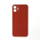 For iPhone 12 - Plain Glass Back In Red 1