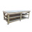 (8ft, Standard Legs) Wooden Workbench 3FT Wide Double Shelf uniMDF Top 1