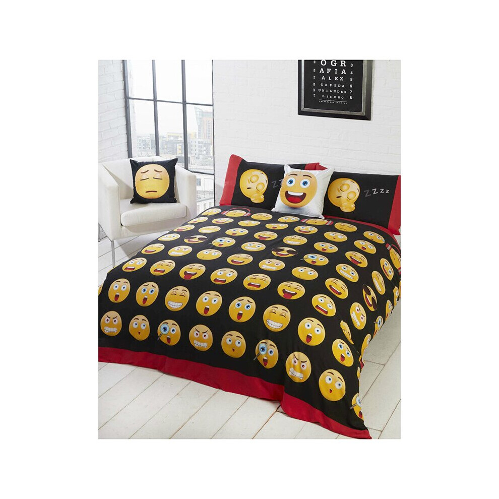 Emoji Icons Duvet Cover and Pillowcase Set