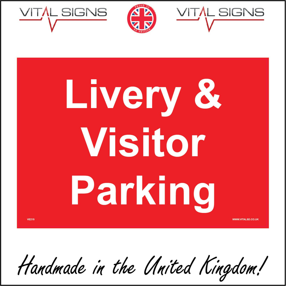 (600 x 400mm - 24 x 16, 5mm Heavy Duty Foamex Foamboard) VE215 Livery & Visitor Parking Sign Design Uniform Horses Stable Driving Riding 600mm x 450mm-image-OPC-P6CKBV8-NEW