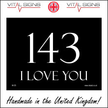 (600 x 450mm - 24 x 18, Sticker / Sav - White Background) IN135 143 I Love You Sign Romance Dreams Verse Anniversary Gift 600mm x 450mm Magnetic - Vehicle Grade