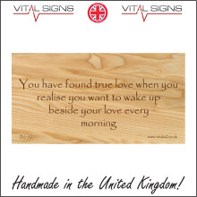 (200 x 100mm - 8 x 4, Sticker / Sav - White Background) IN130 You Have Found True Love When You Realise Sign Partnership Romance Gift 600mm x 300mm Magnetic - Vehicle Grade