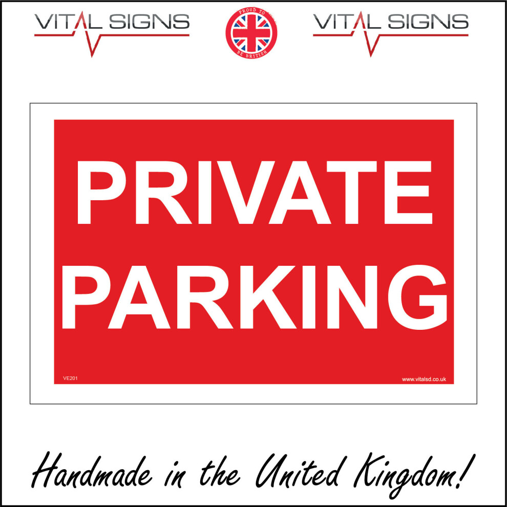 (600 x 400mm - 24 x 16, 10mm Extra Heavy Duty Foamex Foamboard) VE201 Private Parking Sign Office School Hospital Doctors Multi Storey Shops 600mm x 4-image-OPC-P6CMKRT-NEW