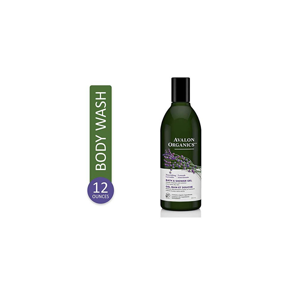 Gently cleanse and hydrate extra dry skin with Avalon Organics Nourishing Lavender Bath Shower Gel Made with organic botanicals and essential oils thi