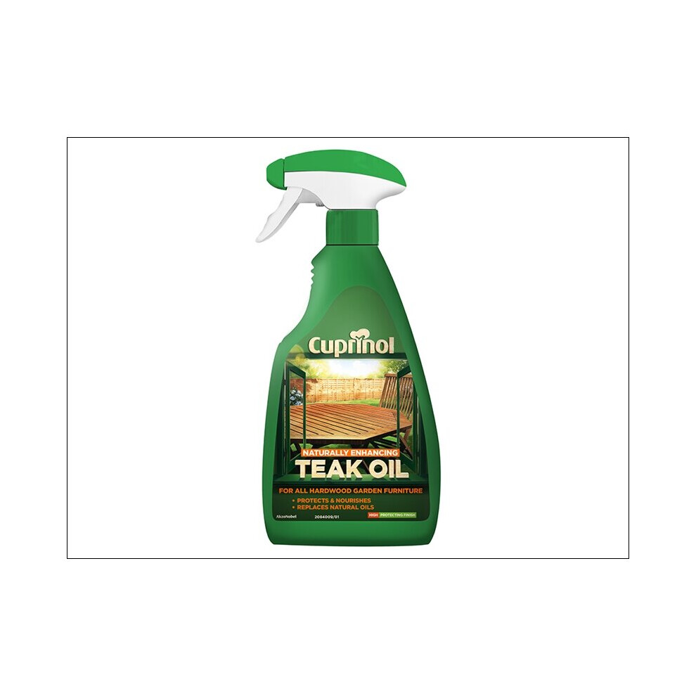Cuprinol Natural/ Enhancing Teak Oil Spray Clear 500ml 5212378