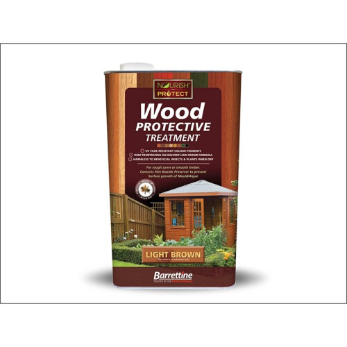 Barrettine Protective Wood Treatment Light Brwn 5L