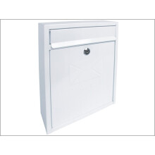 Sterling (Padlocks) Compact Postbox White MB05