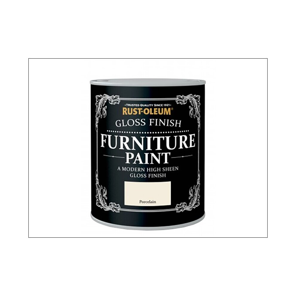 Rust-Oleum Gloss Furniture Paint Porcelain 750Ml - Image 3