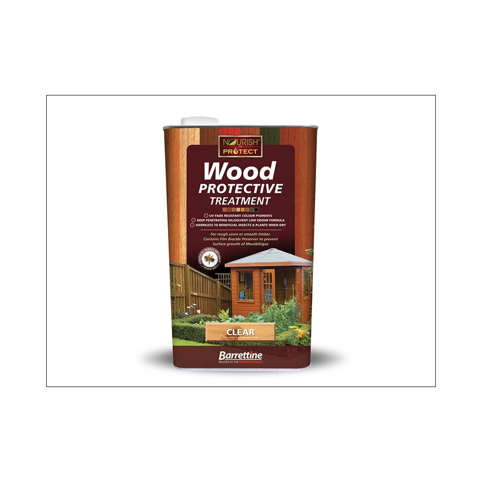 Barrettine Protective Wood Treatment Clear 5L