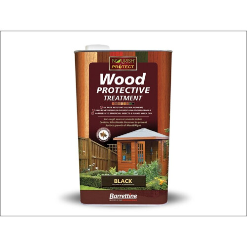 Barrettine Protective Wood Treatment Black 5L