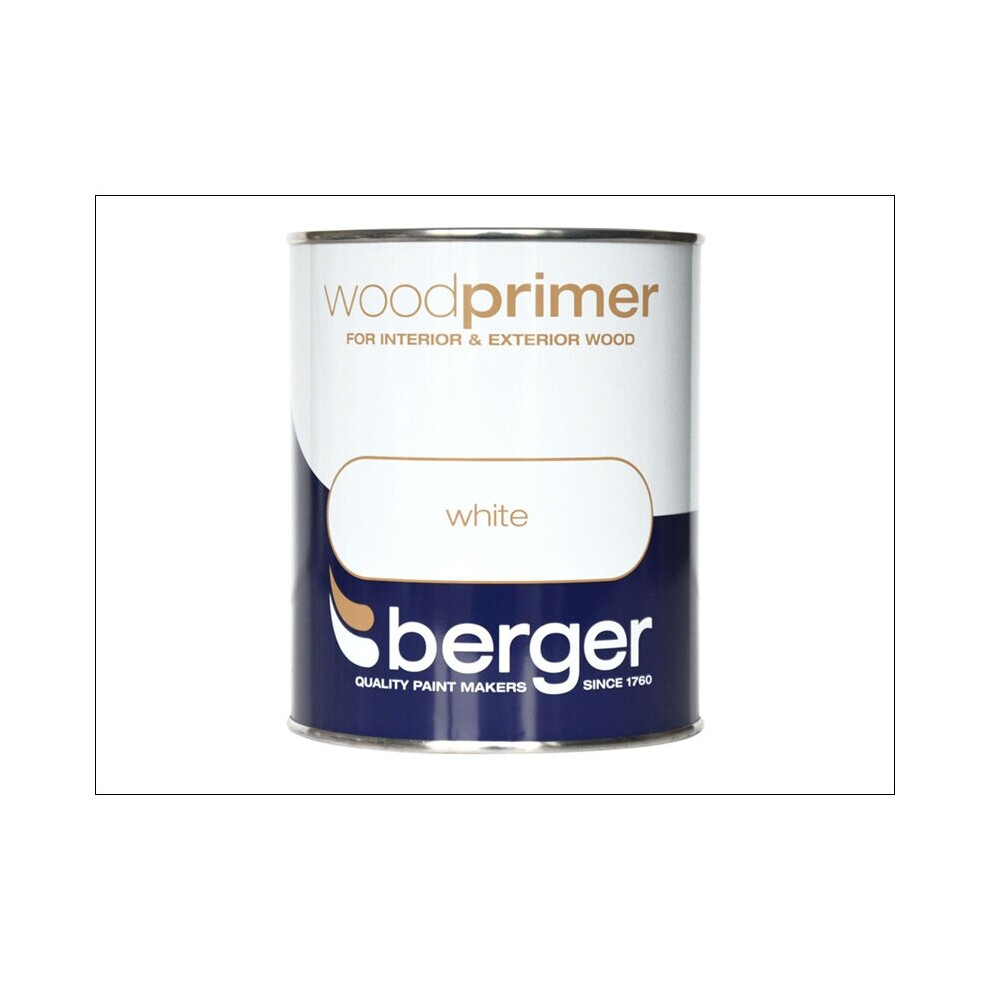 Berger Wood Primer White 750ml