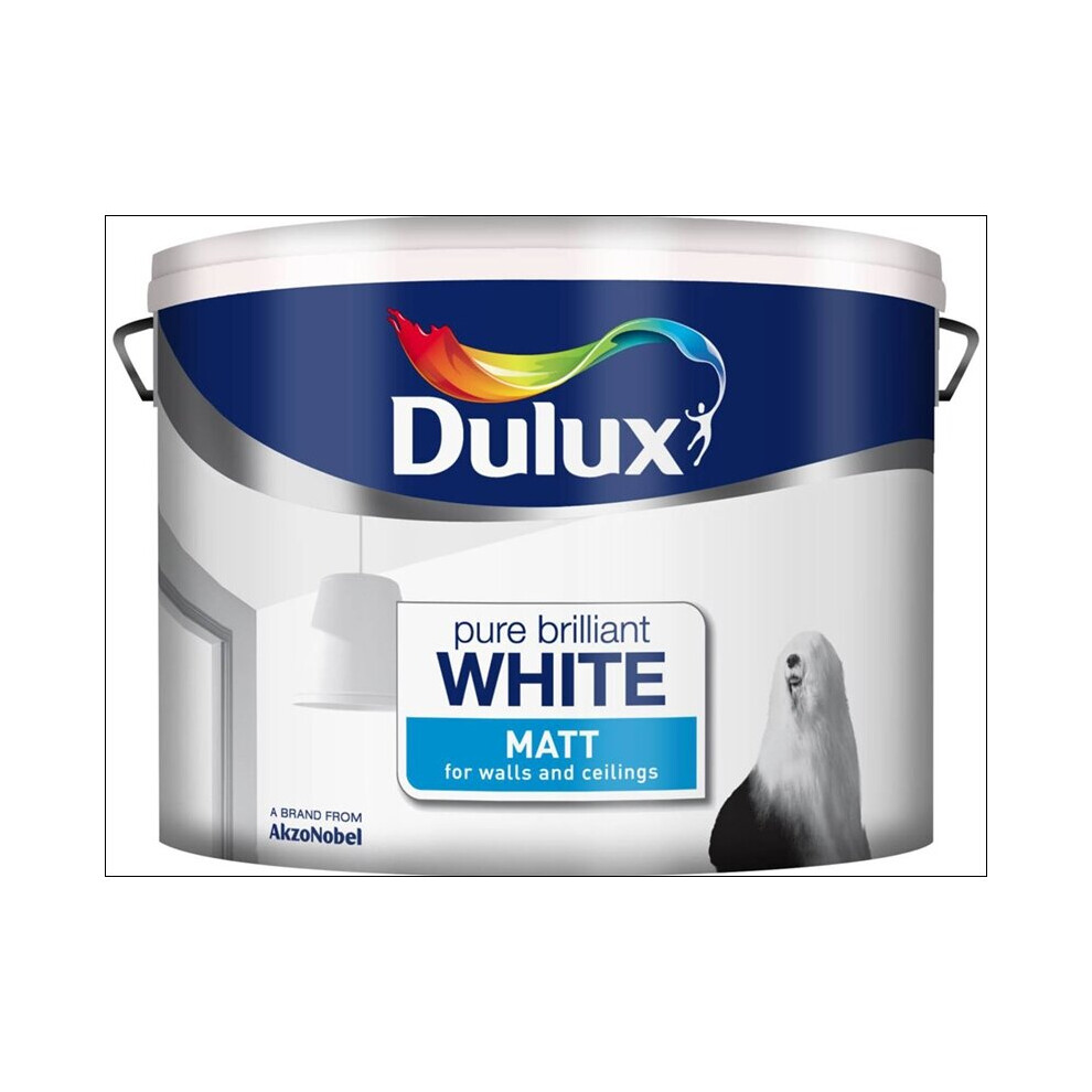 Dulux Matt Pure Brilliant White 10L
