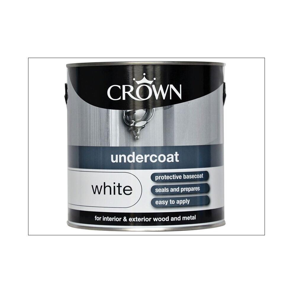 Crown Paints Undercoat Pure Brilliant White 2.5L