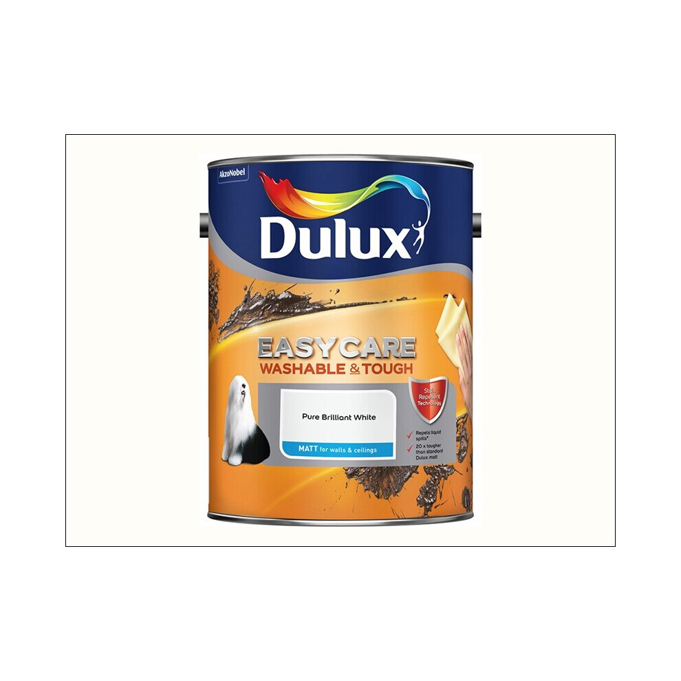 Dulux Easycare Matt Pure Brilliant White 5L