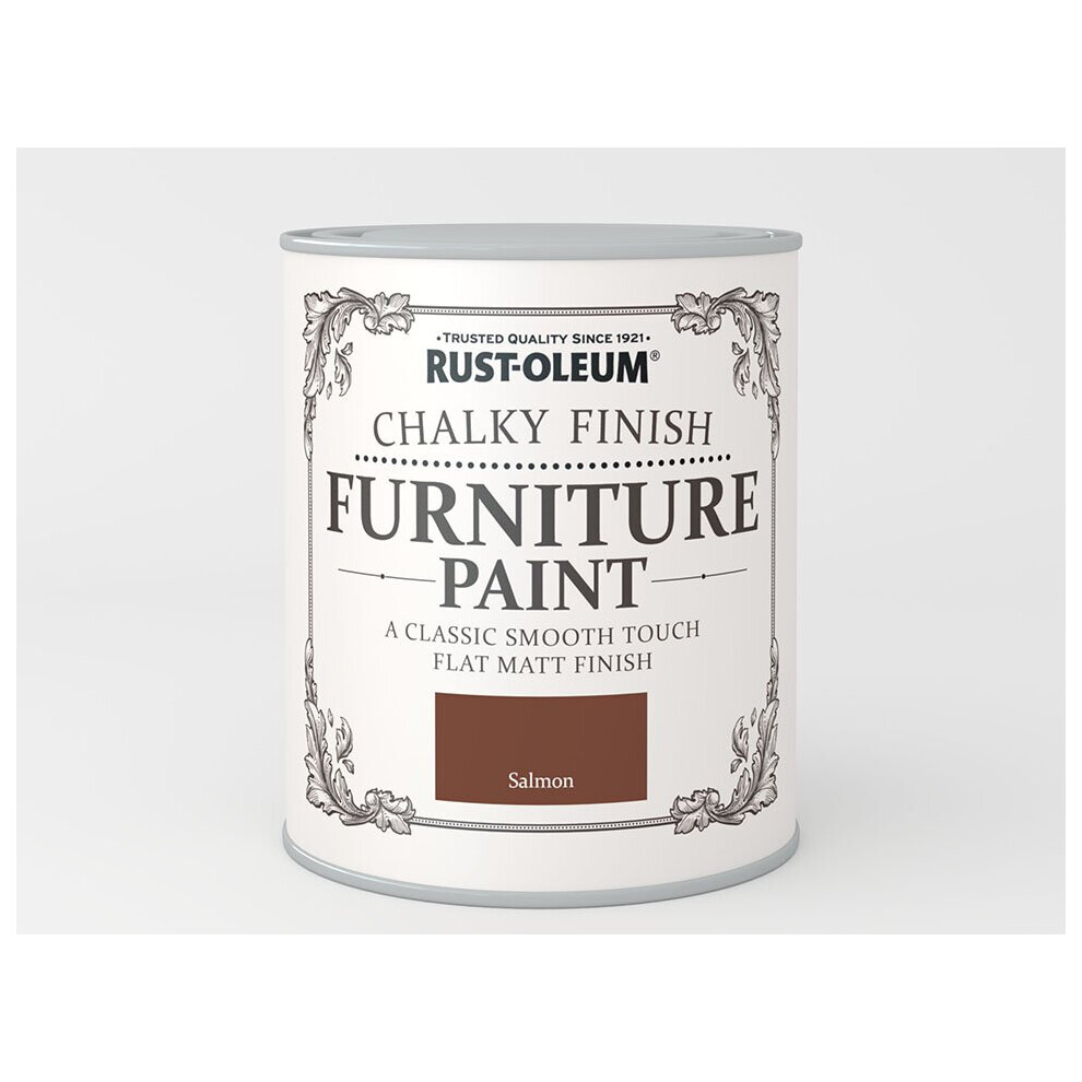 Rust-Oleum Chalk Furniture Paint Salmon 750ml