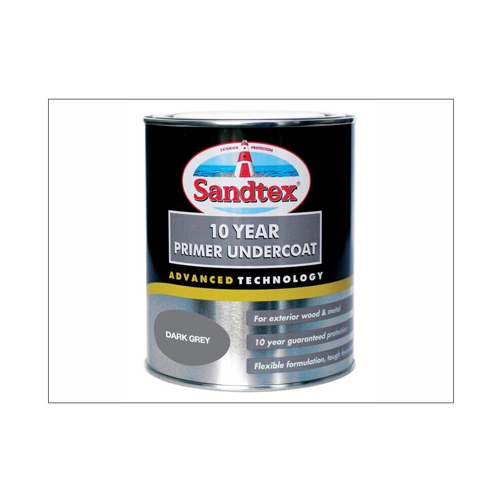 Sandtex 10 Year Primer/ Undercoat Dark Grey 750ml