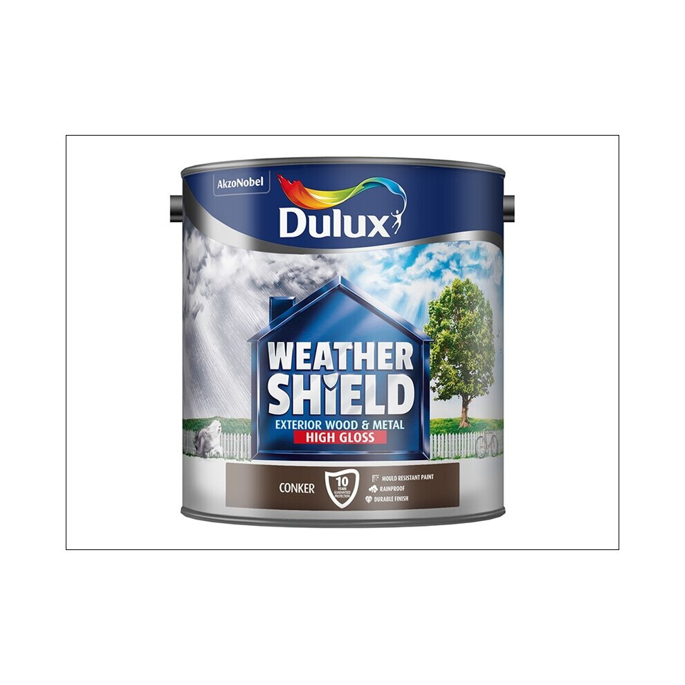 Dulux Weathershield Exterior Gloss Conker 2.5L