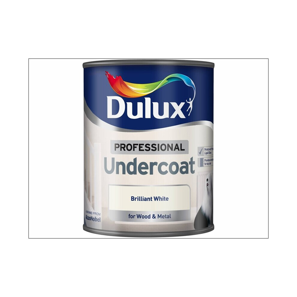 Dulux Professional Undercoat Pure Brilliant White 750ml