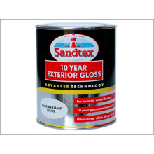 Sandtex 10 Year Gloss Pure Brilliant White 750ml
