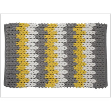 Croydex Bath Mat Grey/ White/ Yellow AN170101
