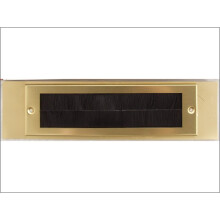 Stormguard Letter Plate No Flap Gold