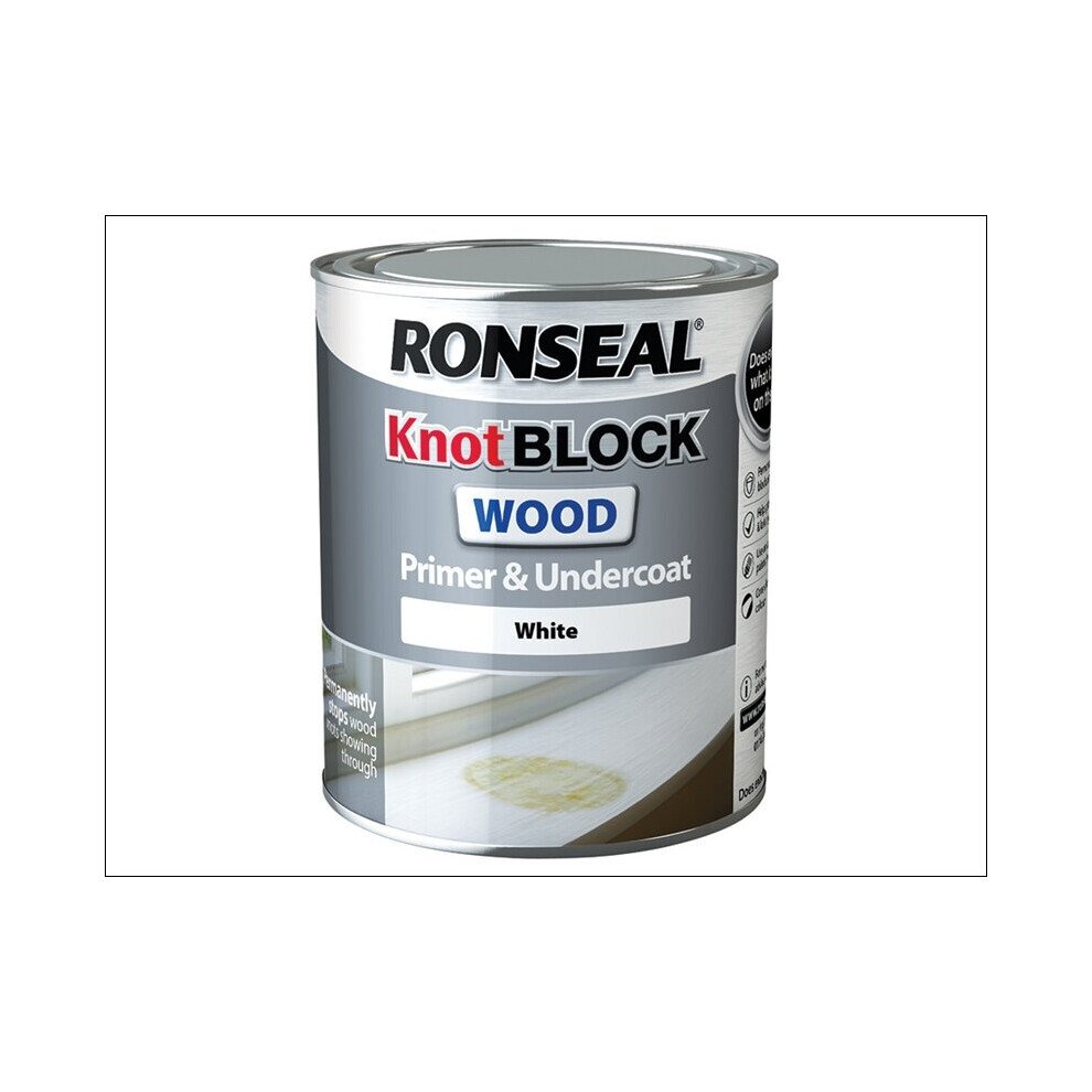 Ronseal Knot Block Primer & Undercoat White 750ml