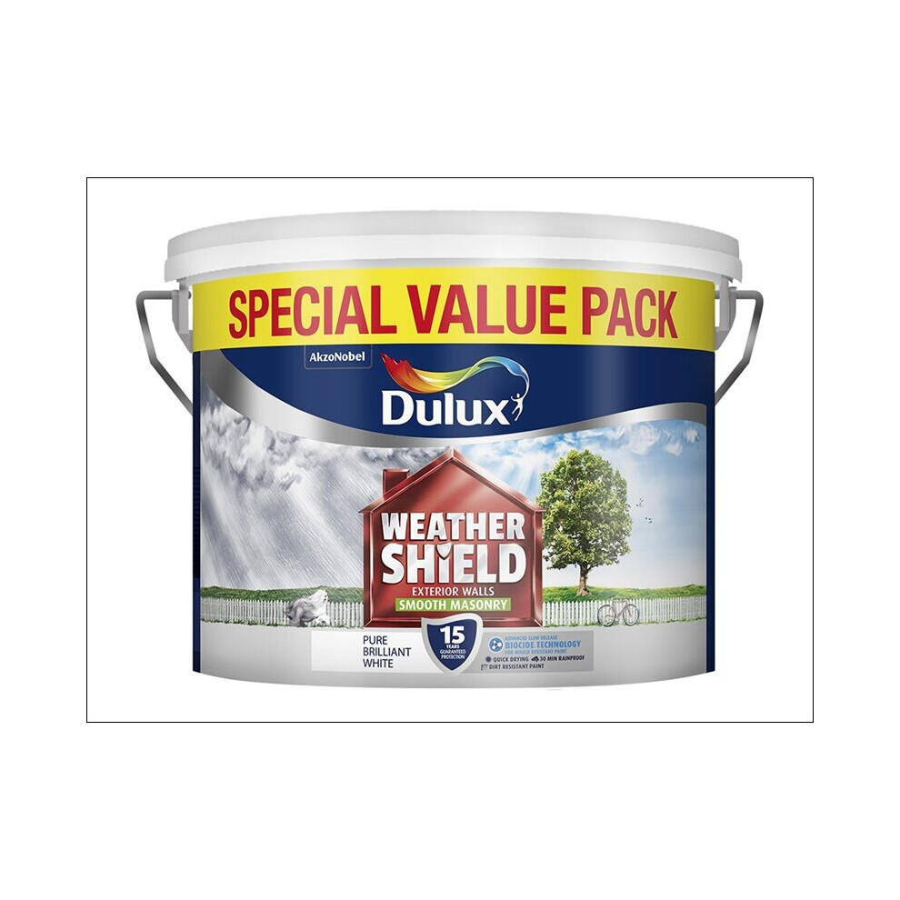 Dulux Weathershield Masonry Smooth Pure Brilliant White 7.5L