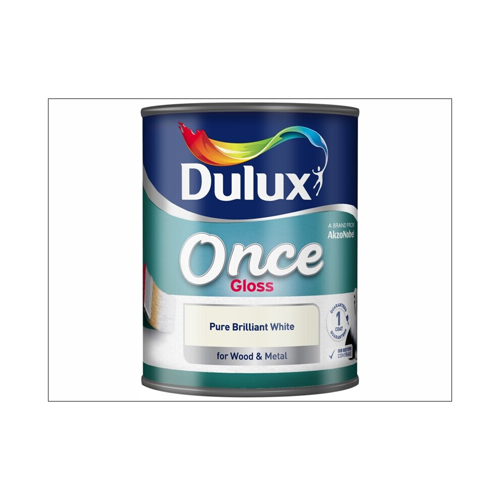 Dulux Once Gloss Pure Brilliant White 750ml