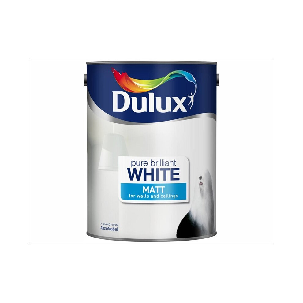 Dulux Matt Pure Brilliant White 5L