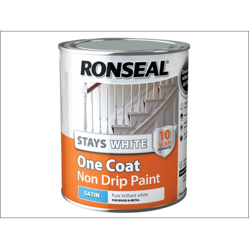 Ronseal Ronseal Stay White One Coat Satin 750ml