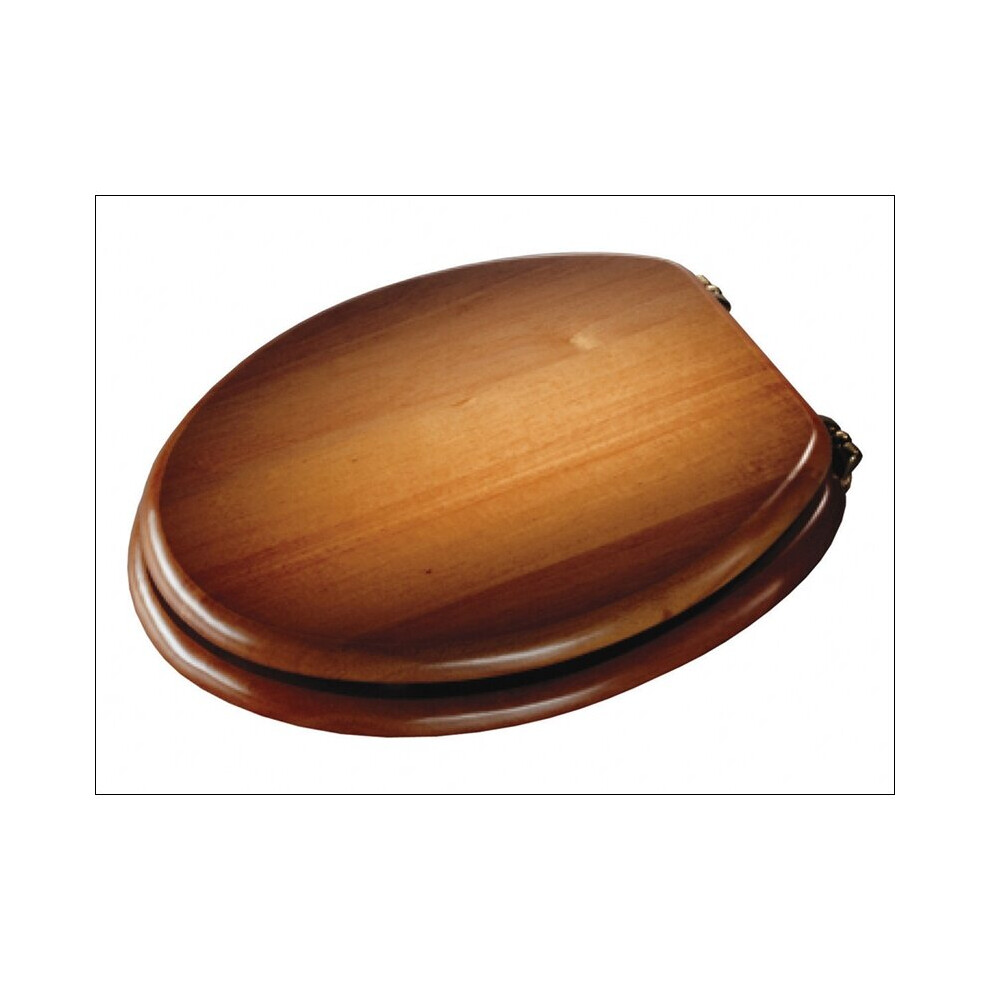 Croydex Toilet Seat Standard Antique Pine Chrome WL515041