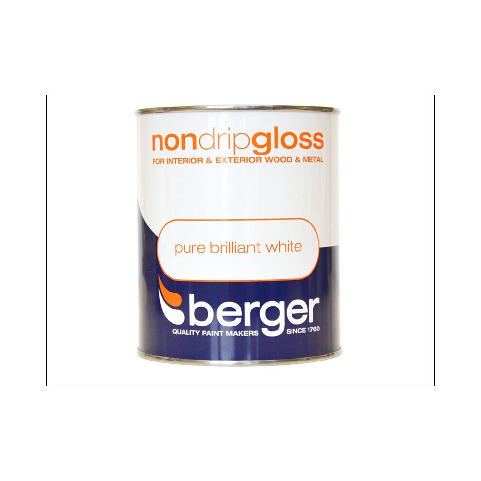 Berger Non Drip Gloss Brilliant White 1.25L