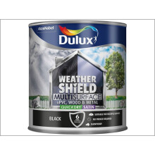 Dulux Weathershield Multi Surface Black 750ml