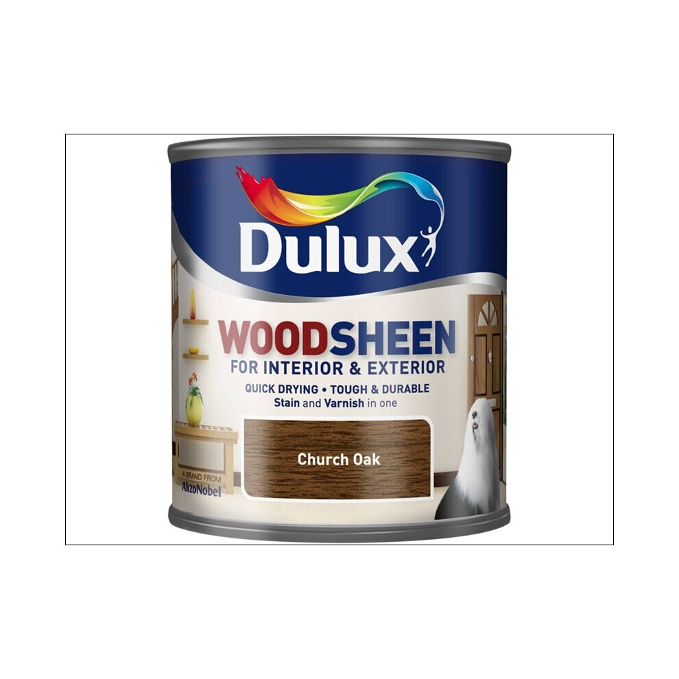 Dulux Quick Dry Interior/ Exterior Woodsheen Church Oak 750ml