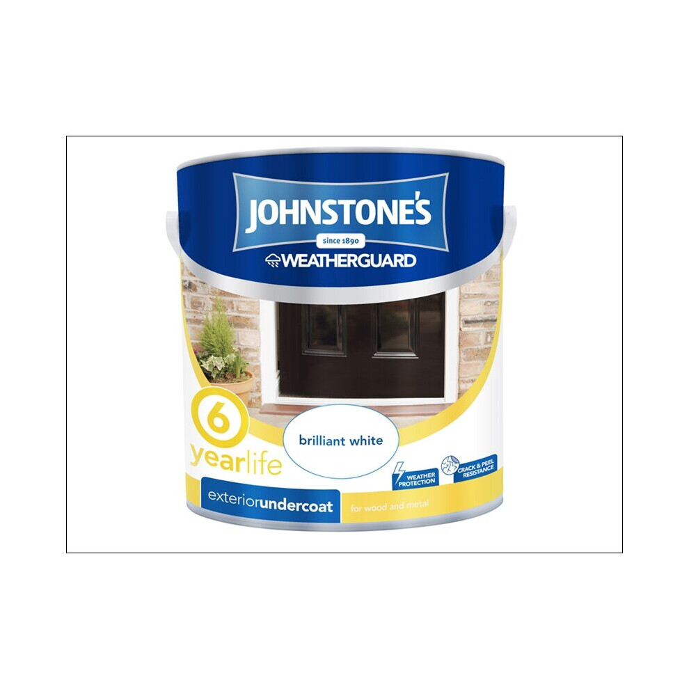 Johnstones Paint Weather Guard Exterior Undercoat White 750ml