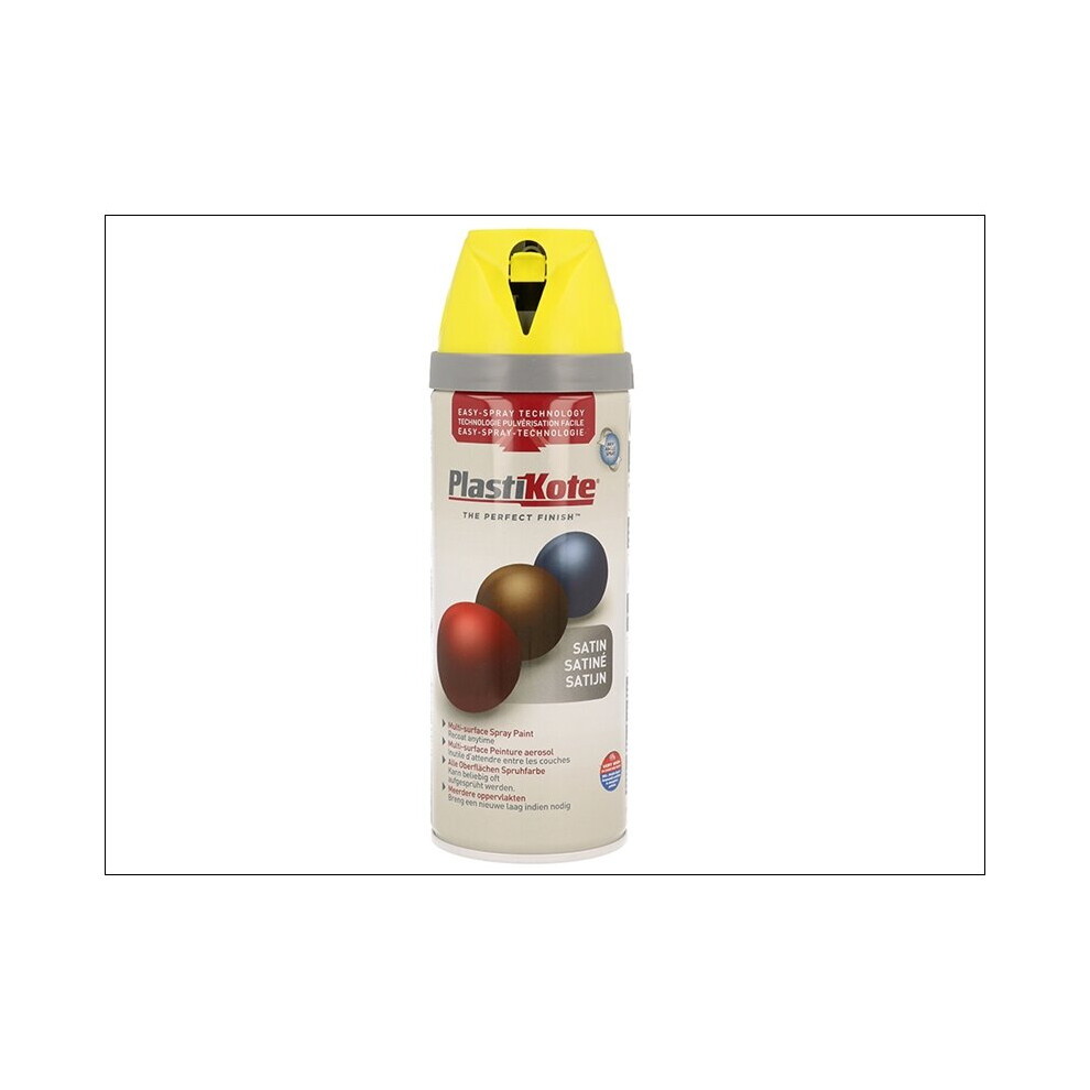 Plastikote Twist & Spray Satin Lime 400Ml Green