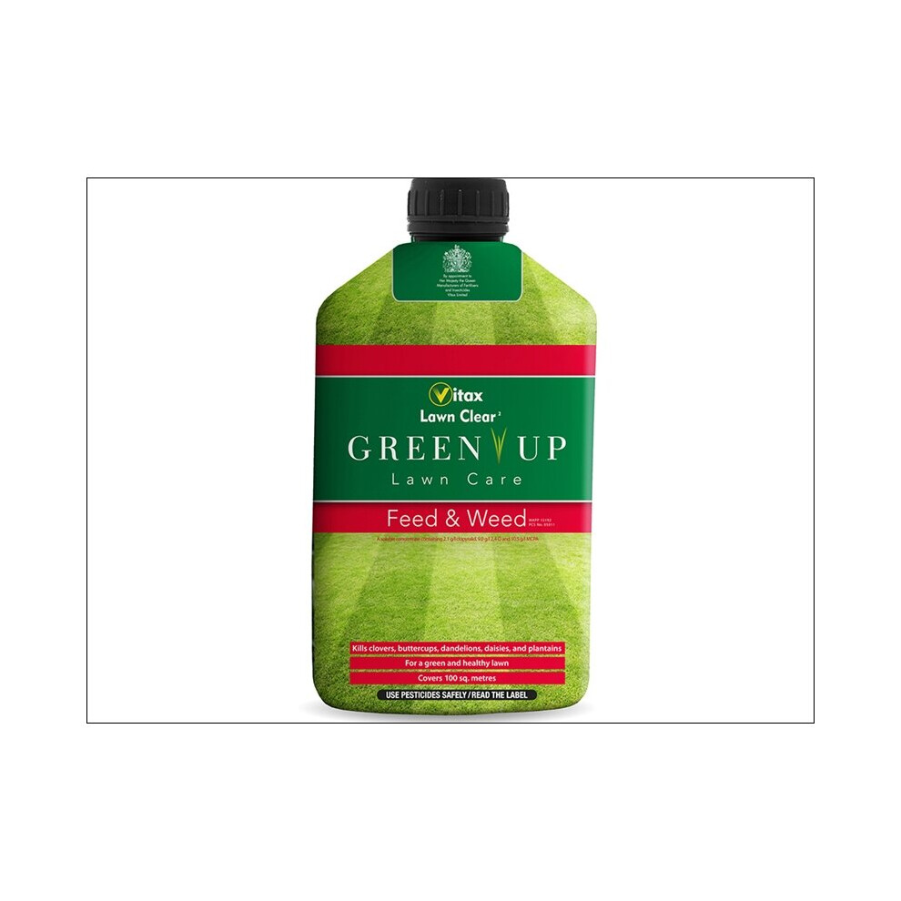 Vitax Green Up Lawn Care Feed & Weed 100Sq.M 5FW500