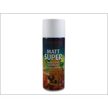 Plastikote Super Colour Matt Pure Brilliant White 400ml