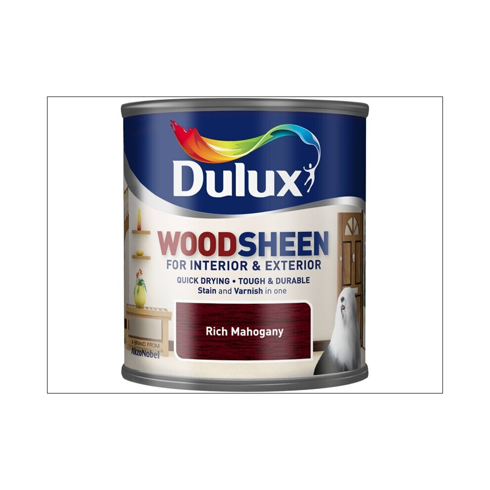 Dulux Quick Dry Interior/ Exterior Woodsheen Rich Mahogany 250ml