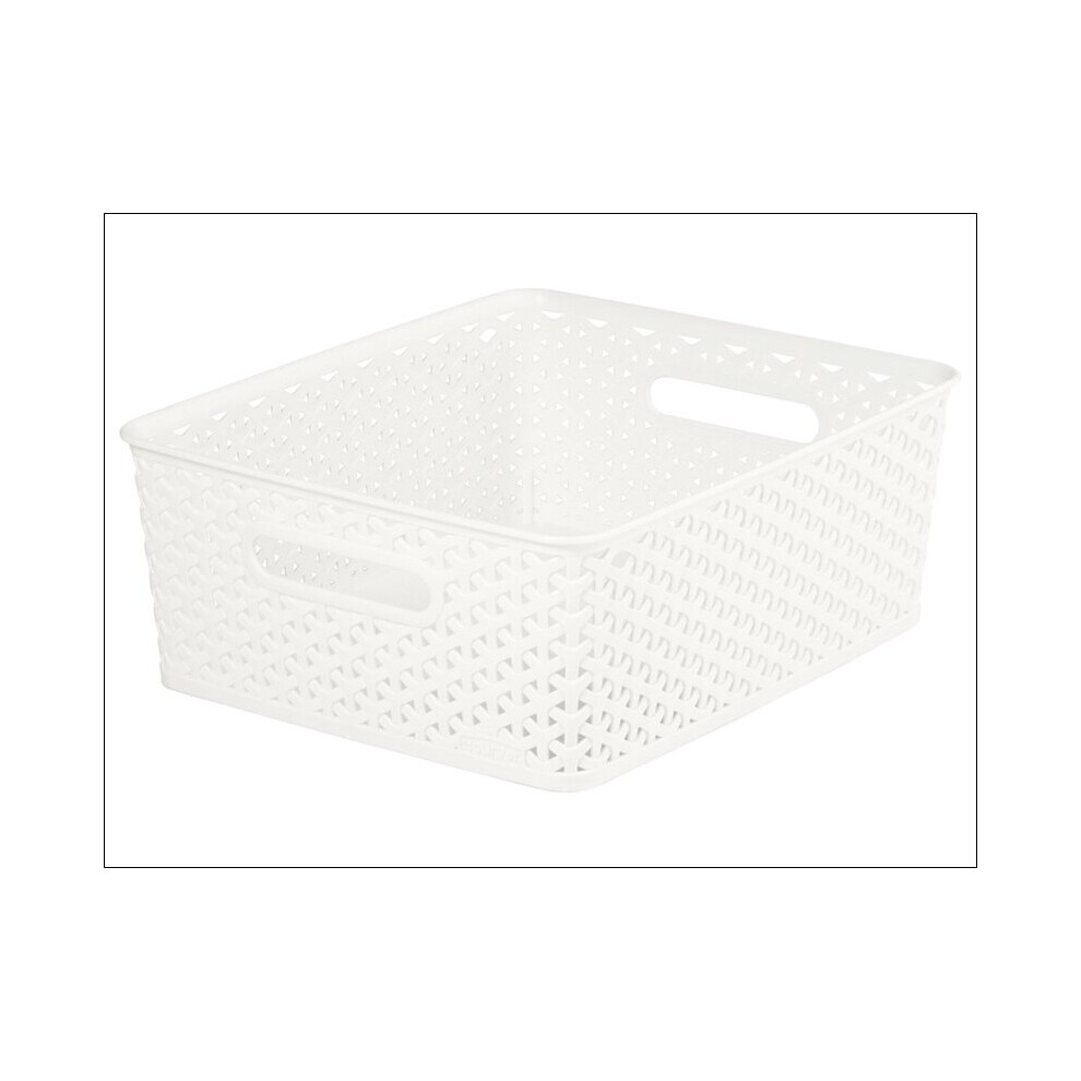 Curver Nest Rattan Basket Vintage White 13L 196852