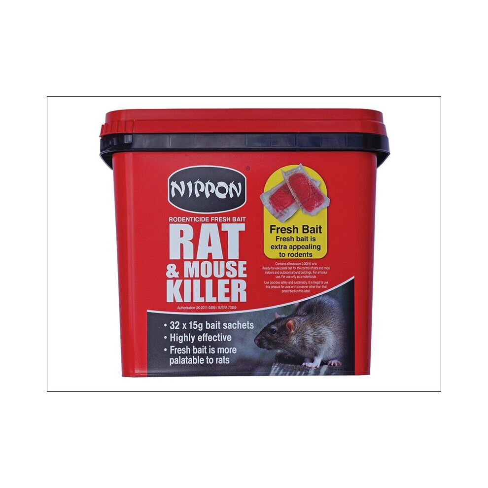 Vitax Nippon Rodenticide Fresh Bait 150g x 6